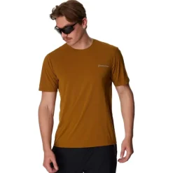 M's Pace Air Message Tee Greenish Gold / Houdini Logo