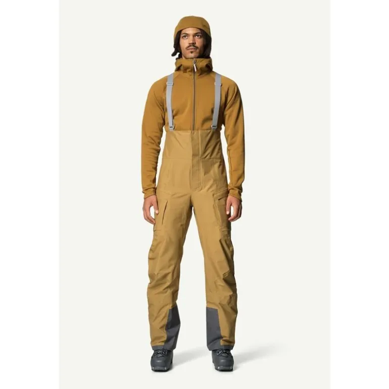 M's Rollercoaster Bib Pants Greenish Gold