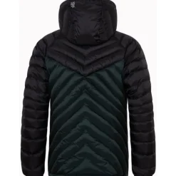 M Övik Down Anorak Emerald Green And Carbon Black