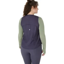 Nagino Run Padded Gilet Women Indigo Fog