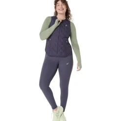 Nagino Run Padded Gilet Women Indigo Fog