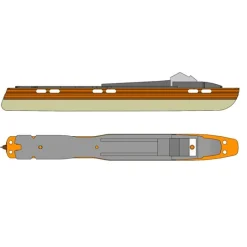 Orange 42 Cm Med Salomon Prolinkbindning