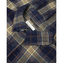 Organic Cotton Checked Flannel Shirt GOT Blue Check