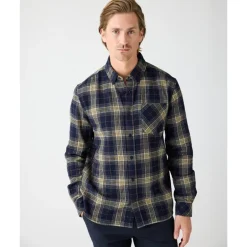 Organic Cotton Checked Flannel Shirt GOT Blue Check