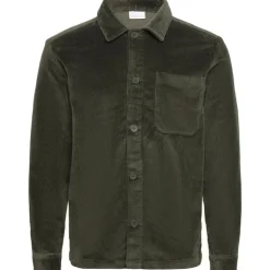 Organic Cotton Corduroy Overshirt GOTS Forrest Night