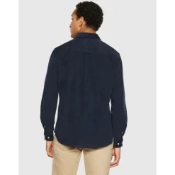 Organic Cotton Corduroy Shirt GOTS Total Eclipse
