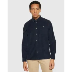 Organic Cotton Corduroy Shirt GOTS Total Eclipse