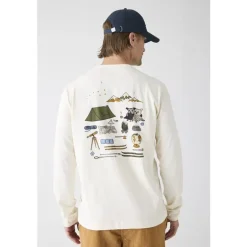 Organic Cotton Long sleeved T-shirt GOTS Egret