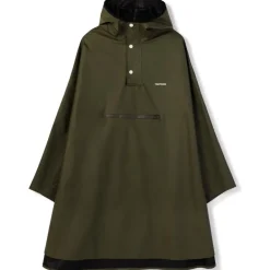Pu Light Rainponcho Forest Green