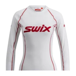 RaceX Classic Long Sleeve W Bright White/Swix Red
