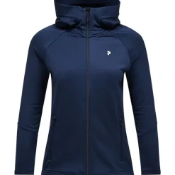 Rider Essentials Midlayer Zip Hood Women Blue Shadow/Blue Shadow