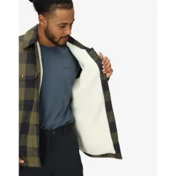 Ridgefield Sherpa Flannel Shirt Jacket Nori/Black