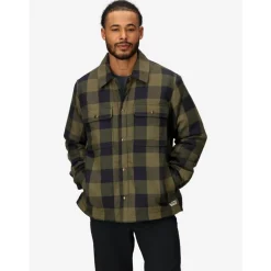 Ridgefield Sherpa Flannel Shirt Jacket Nori/Black