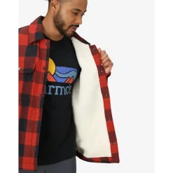 Ridgefield Sherpa Flannel Shirt Jacket Sumac