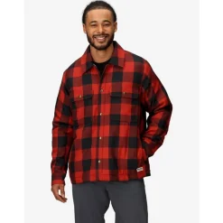 Ridgefield Sherpa Flannel Shirt Jacket Sumac