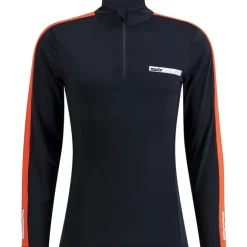 Roadline NTS Half Zip Baselayer Top M Black/Fiery Red