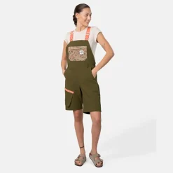 Sanne Bib Shorts Dark Olive Green