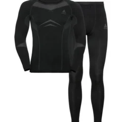 Set Long Fundamentals Performance Warm M Black/Odlo Graphite Grey