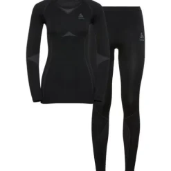 Set Long Fundamentals Performance Warm W Black/Odlo Graphite Grey
