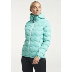 Shibui Hood Down Puffer  Woman Aquatic Awe