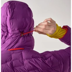 Spitz Down Hood Women Grape Purple