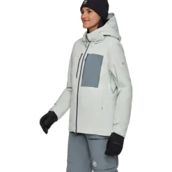 Stoney HS Thermo Hooded Jacket Women Silver Sage/Strata