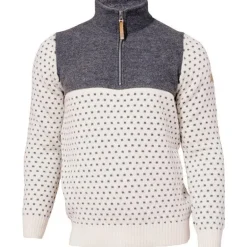 Sverre half zip Off White