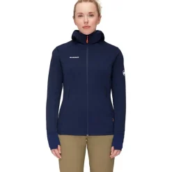 Taiss Light ML Hooded Jacket Women Marine