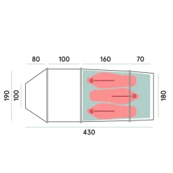Trollhetta Tunnel 3-Pers Tent