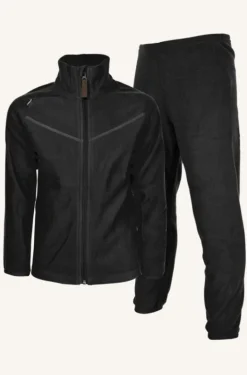Umeå Fleece Set Black