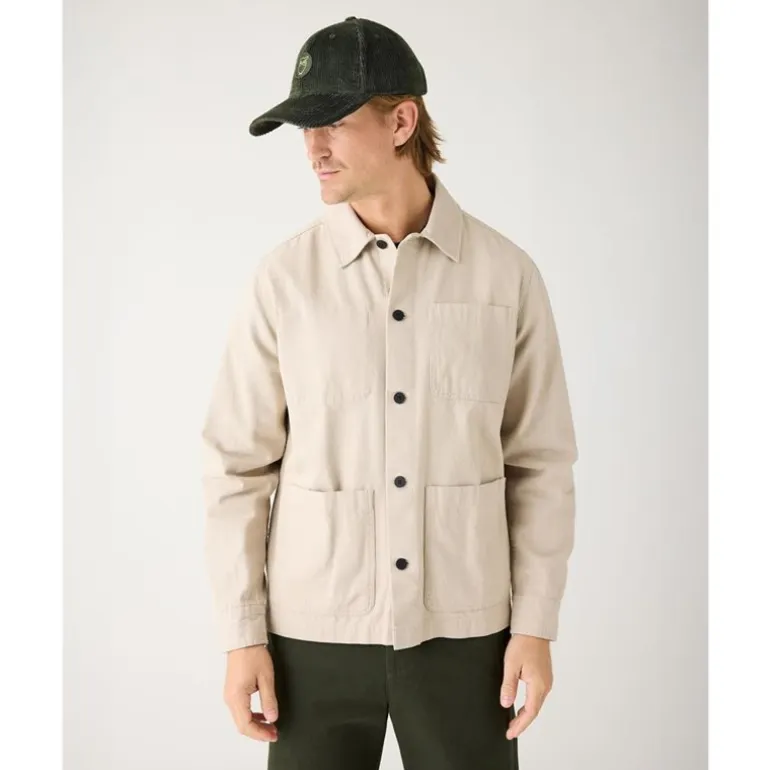 Vent Canvas 200 Classic Overshirt Light Feather Gray