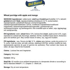 Vetegröt med äpple och mango