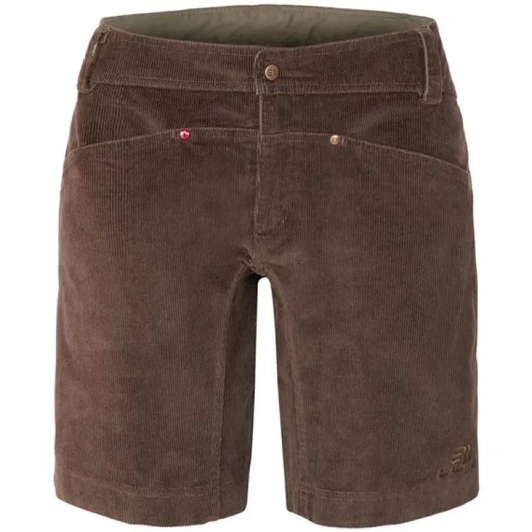 W Après Cord Shorts Shiitake Brown