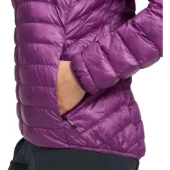W Deploy Down Fz Hoody Piton Purple