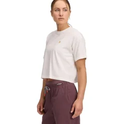W Diamond Crop Ss Tee Off White