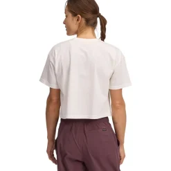 W Diamond Crop Ss Tee Off White