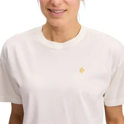 W Diamond Crop Ss Tee Off White
