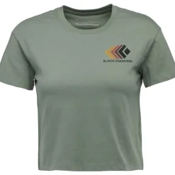 W Faded Crop Ss Tee Dark Moss