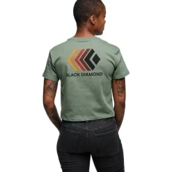 W Faded Crop Ss Tee Dark Moss