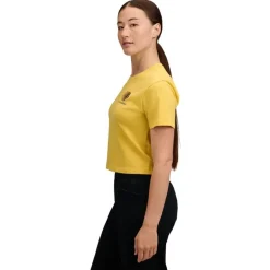 W Faded Crop Ss Tee Soft Ochre