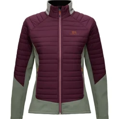 W Fusion Stretch Jacket Aubergine Blocked