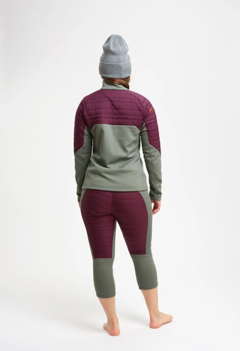 W Fusion Stretch Jacket Aubergine Blocked