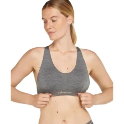 W Mer 125 Cool-Lite Sprite Racerback Bra Gritstone Hthr