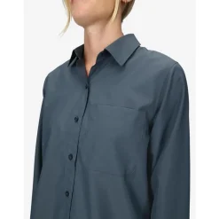 Wm's AirExchange UPF 40 LS Shirt Thunderhead