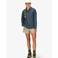 Wm's AirExchange UPF 40 LS Shirt Thunderhead