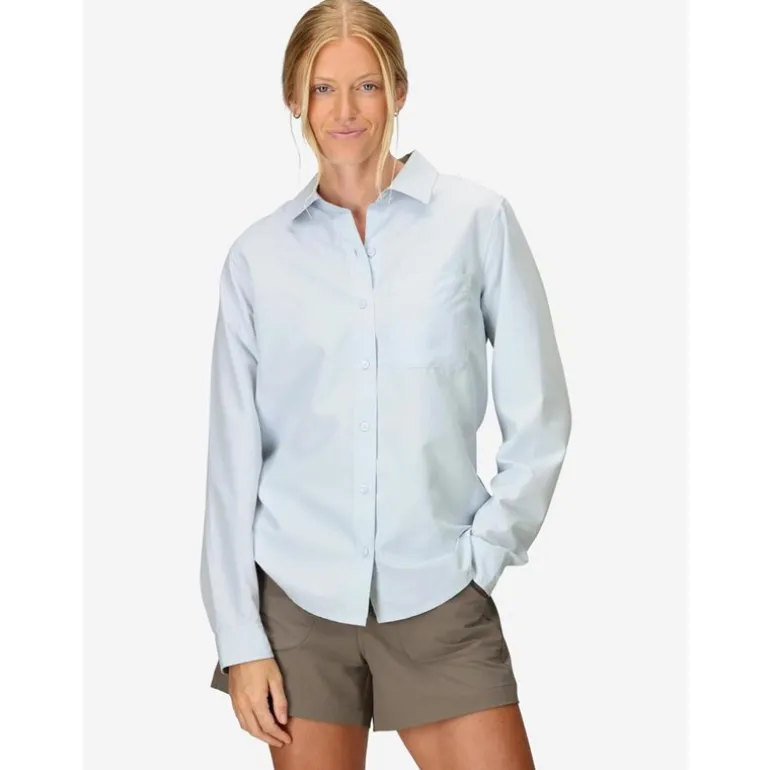 Wm's AirExchange UPF 40 LS Shirt Vapor