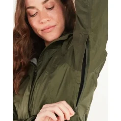 Wm's PreCip Eco Jacket Dark Green