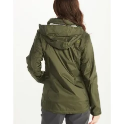 Wm's PreCip Eco Jacket Dark Green