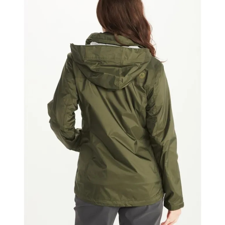 Wm's PreCip Eco Jacket Dark Green