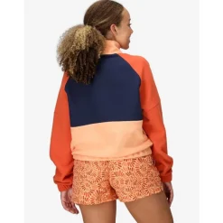 Wm's Retro Rocklin 1/2 Zip Fresh Apricot/Arctic Navy/Ginger Bl